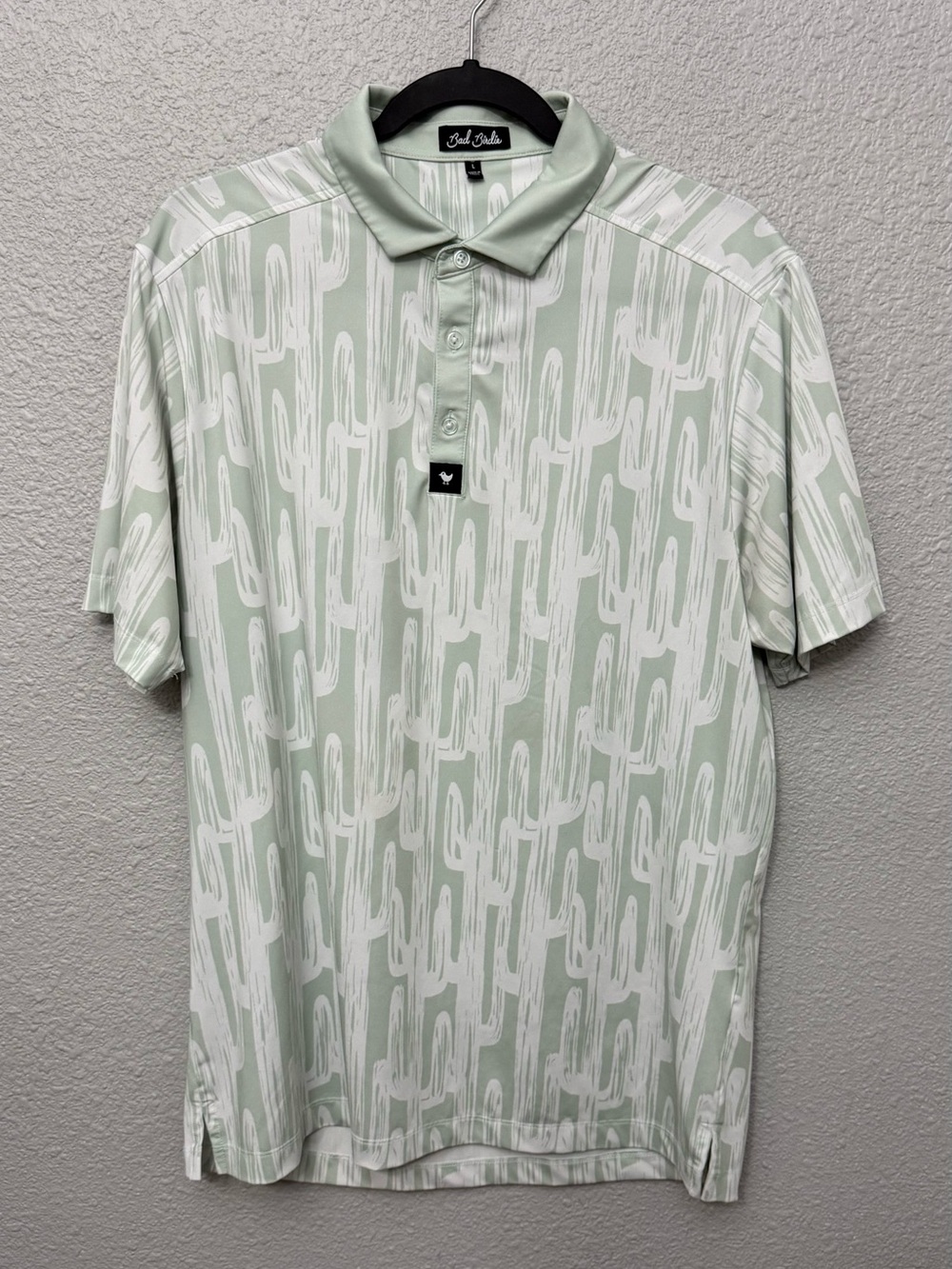 Bad Birdie | Desert Roads Core Performance Golf Polo |  Cacti | Size Large